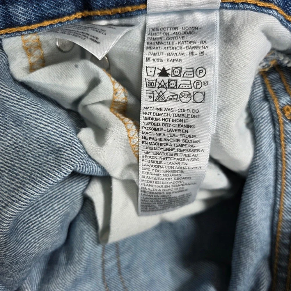 Levi's 550 Relaxed Fit Jeans Men's Size 42x32 Blue Medium Wash Tapered Leg Denim